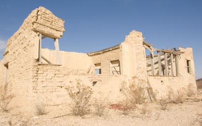 Ruins in the Ghost Town.