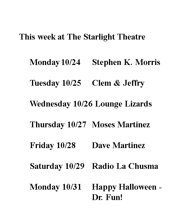 Previous Schedule